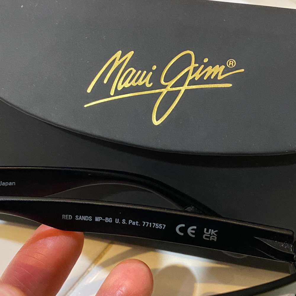 Maui Jim Red Sands RX-ABLE Sunglasses 432-2M Grey Lenses Black Matte Frame - Picture 4 of 5